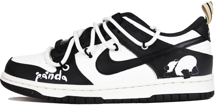 【定制球鞋】Nike Dunk Low SE 熊貓 解構 簡約百搭 低幫 板鞋 GS 黑白 Buy 【定制球鞋】Nike Dunk Low SE 熊貓 解構 簡約百搭 低幫 板鞋 GS 黑白