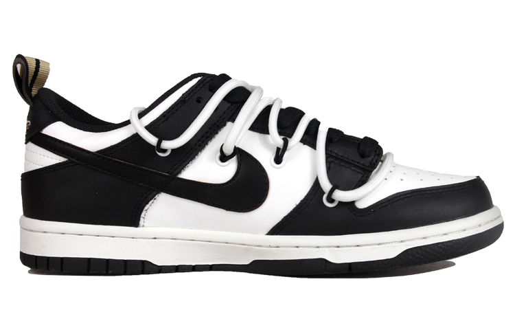 Order 【定制球鞋】Nike Dunk Low SE 熊貓 解構 簡約百搭 低幫 板鞋 GS 黑白