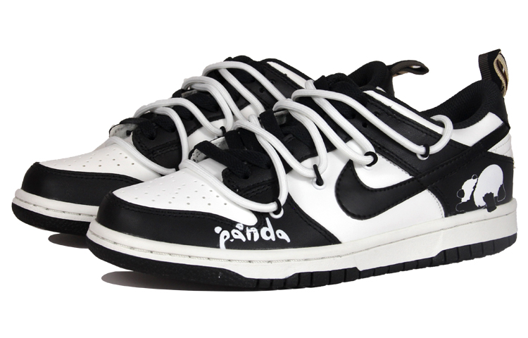 Lookbook 【定制球鞋】Nike Dunk Low SE 熊貓 解構 簡約百搭 低幫 板鞋 GS 黑白