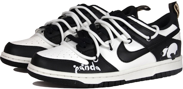 【定制球鞋】Nike Dunk Low SE 熊貓 解構 簡約百搭 低幫 板鞋 GS 黑白 Lookbook 【定制球鞋】Nike Dunk Low SE 熊貓 解構 簡約百搭 低幫 板鞋 GS 黑白