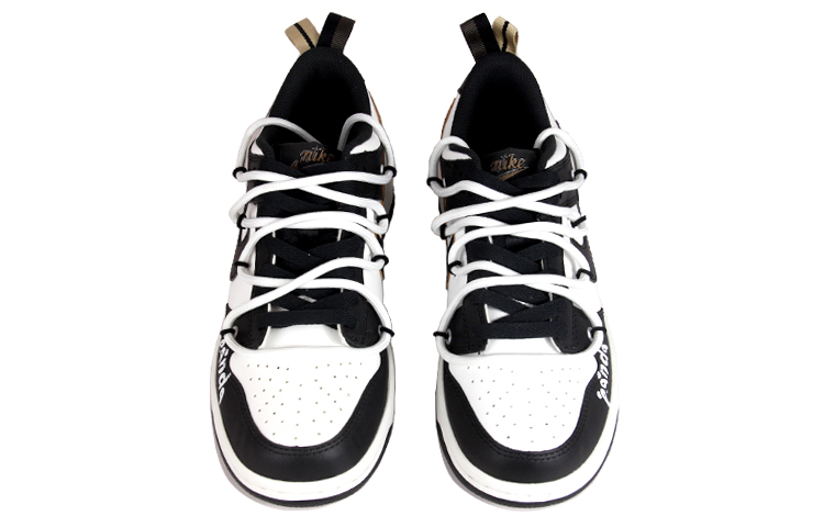 Shop 【定制球鞋】Nike Dunk Low SE 熊貓 解構 簡約百搭 低幫 板鞋 GS 黑白