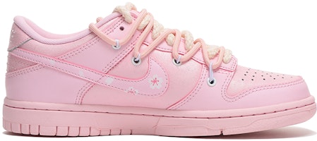 【定制球鞋】Nike Dunk Low SE (GS) "Prism Pink" 解構 情侶 櫻花 高街 低幫 板鞋 粉色 Order 【定制球鞋】Nike Dunk Low SE (GS) "Prism Pink" 解構 情侶 櫻花 高街 低幫 板鞋 粉色