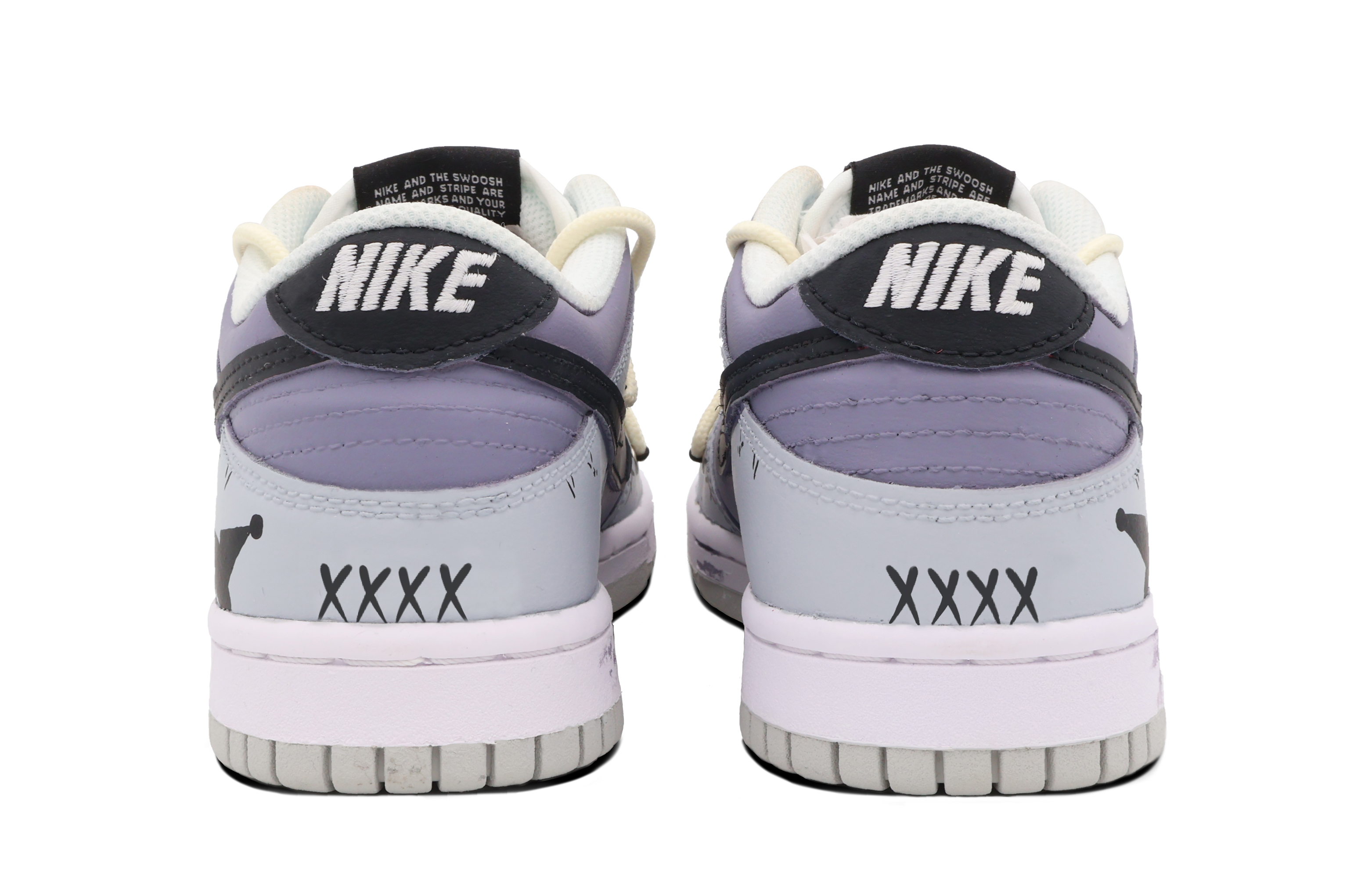 Shop [定制鞋] 耐克Dunk Low SE '紫色恶魔涂鸦磨损款' DQ0380-001(Team37-女款紫色小妖精)