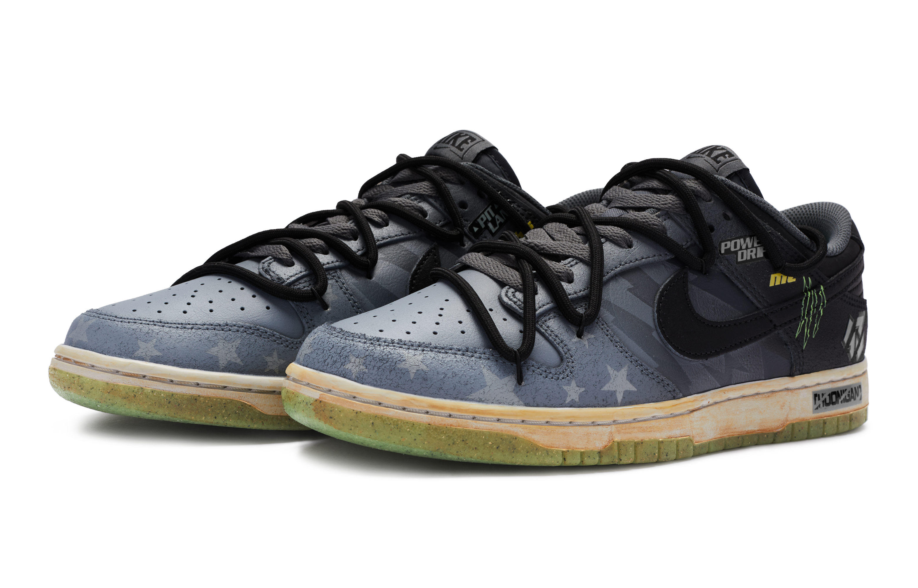 Lookbook [Sepatu Custom] Nike Dunk Low SE 'Racer Theme Victory Scratch' DQ6215-001(TeamR-女款抓痕)
