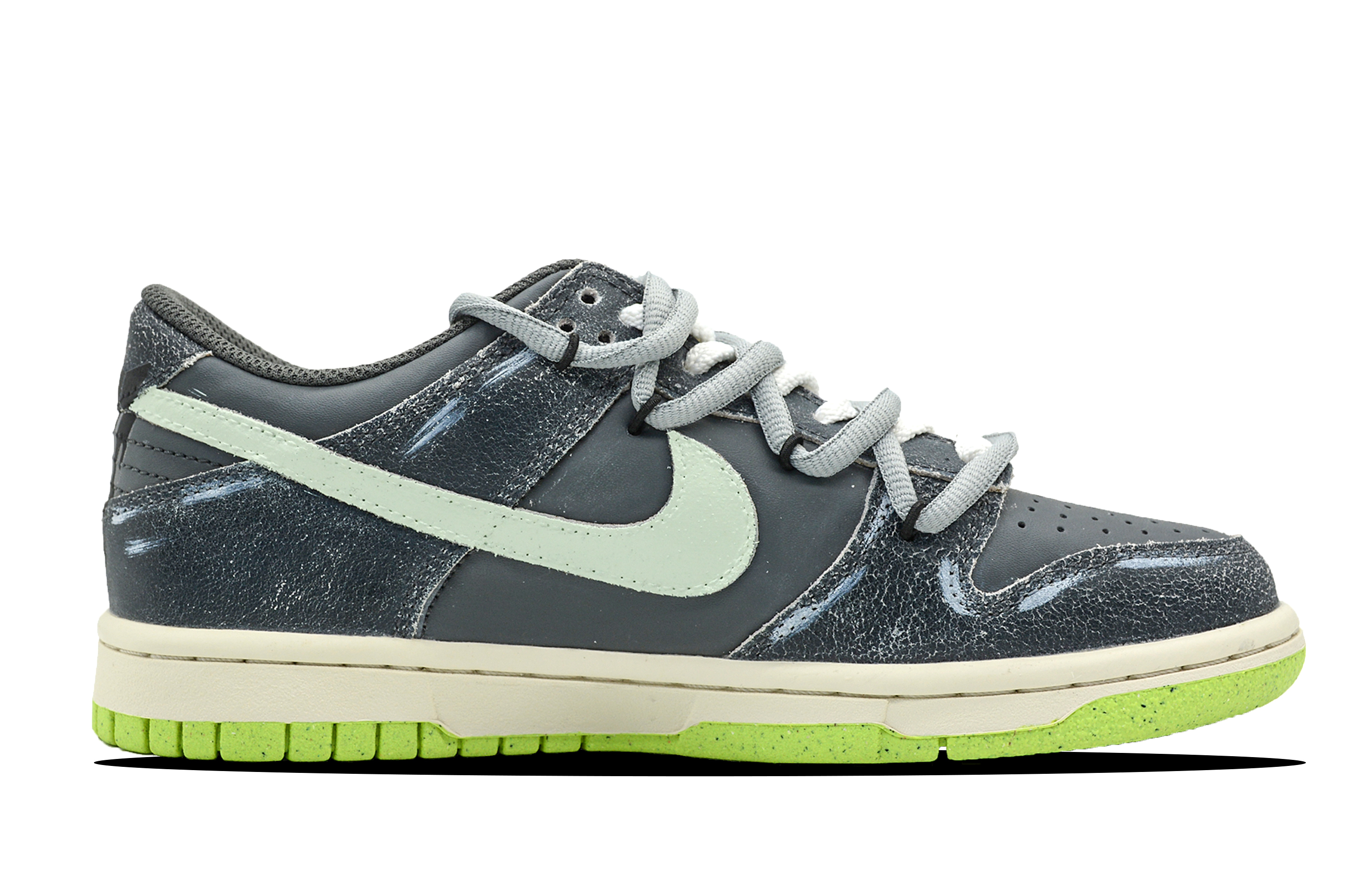 Lookbook 나이키 덩크 로우 SE '록앤롤 그레이 그린' (커스텀) DQ6215-001-459169