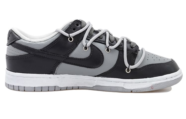 Order 나이키 덩크 로우 SE '섀도우 그레이 그래피티' (커스텀) DQ0380-001(Team拾玖-影子涂鸦女S-BOX)