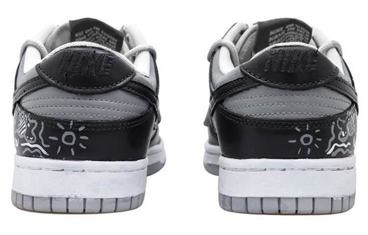 Shop 나이키 덩크 로우 SE '섀도우 그레이 그래피티' (커스텀) DQ0380-001(Team拾玖-影子涂鸦女S-BOX)
