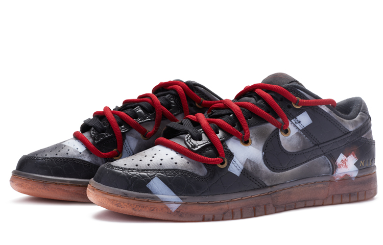 Lookbook [Zapatillas Personalizadas] Nike Dunk Low SE 'Sin City' DV1024-010(TeamR-罪恶之城-男款-黑白）