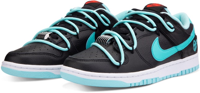【客製化球鞋】Nike Dunk Low SE Tiffany 藍 愛心 休閒 低筒 板鞋 GS 黑藍 Lookbook 【客製化球鞋】Nike Dunk Low SE Tiffany 藍 愛心 休閒 低筒 板鞋 GS 黑藍