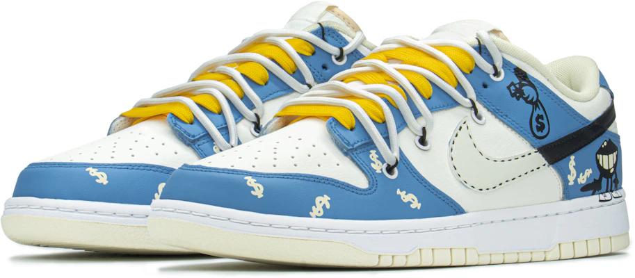 【定製球鞋】Nike Dunk Low FZBB 穿搭主題 特殊禮盒 致富嘴巴 塗鴉 高街 低幫 板鞋 男款 藍黃 特殊禮盒 Lookbook 【定製球鞋】Nike Dunk Low FZBB 穿搭主題 特殊禮盒 致富嘴巴 塗鴉 高街 低幫 板鞋 男款 藍黃 特殊禮盒