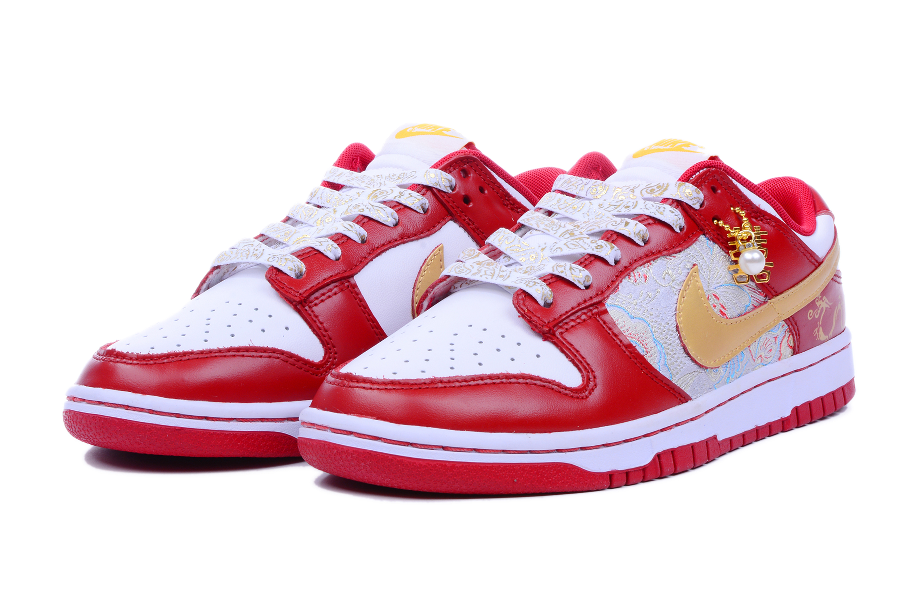 Lookbook [Kasur Kasut] Nike Dunk Low Kotak Istimewa 'Perkahwinan Custom' DD1391-602(Team42-唯你男款金红S-BOX)