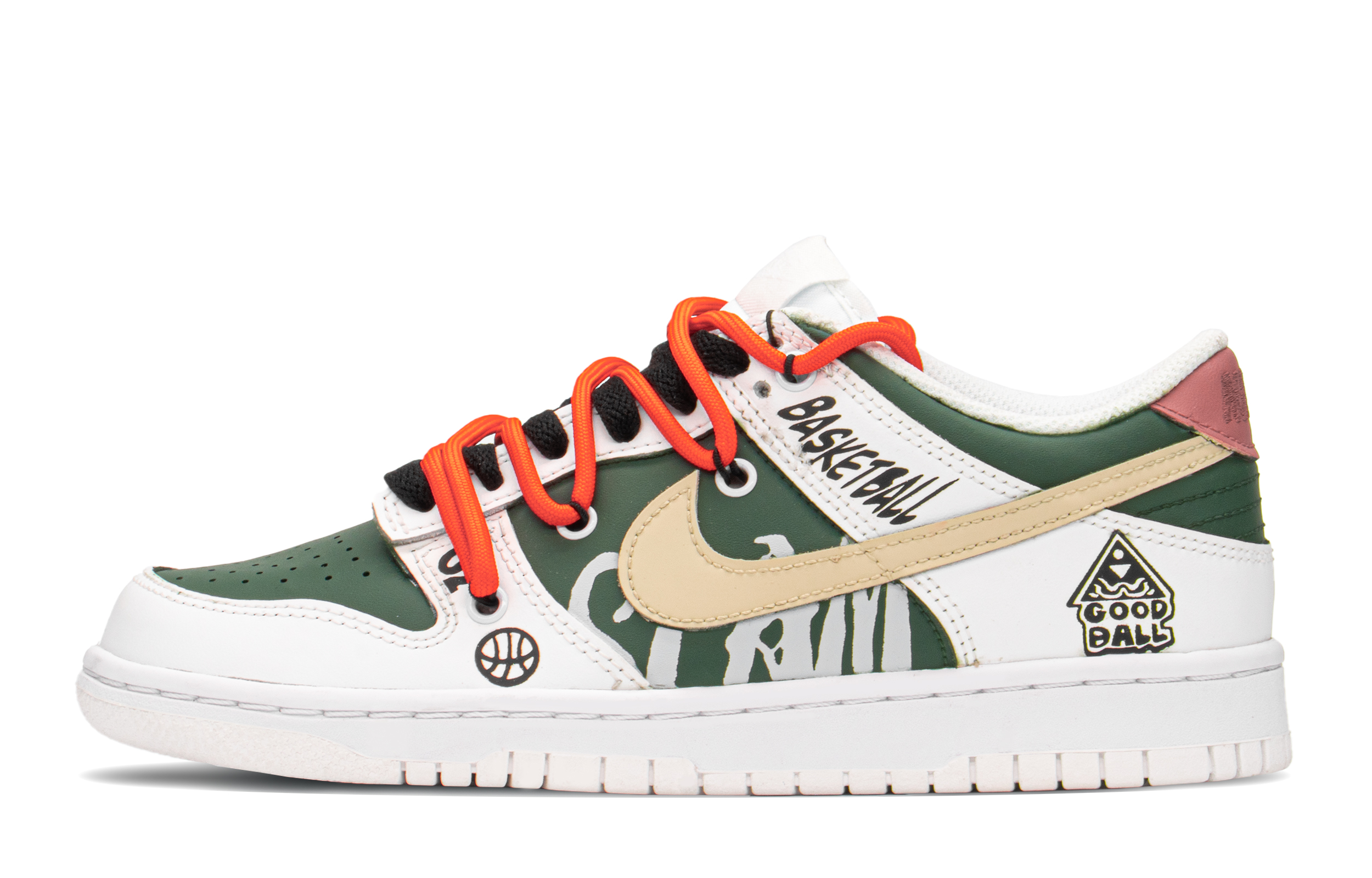 Buy [Kasutan Kasut] Nike Dunk Low Kotak Khas 'Getaran Bola Keranjang Dikonstruksi' DH9765-100(TeamA-DK复古篮球女S-BOX)