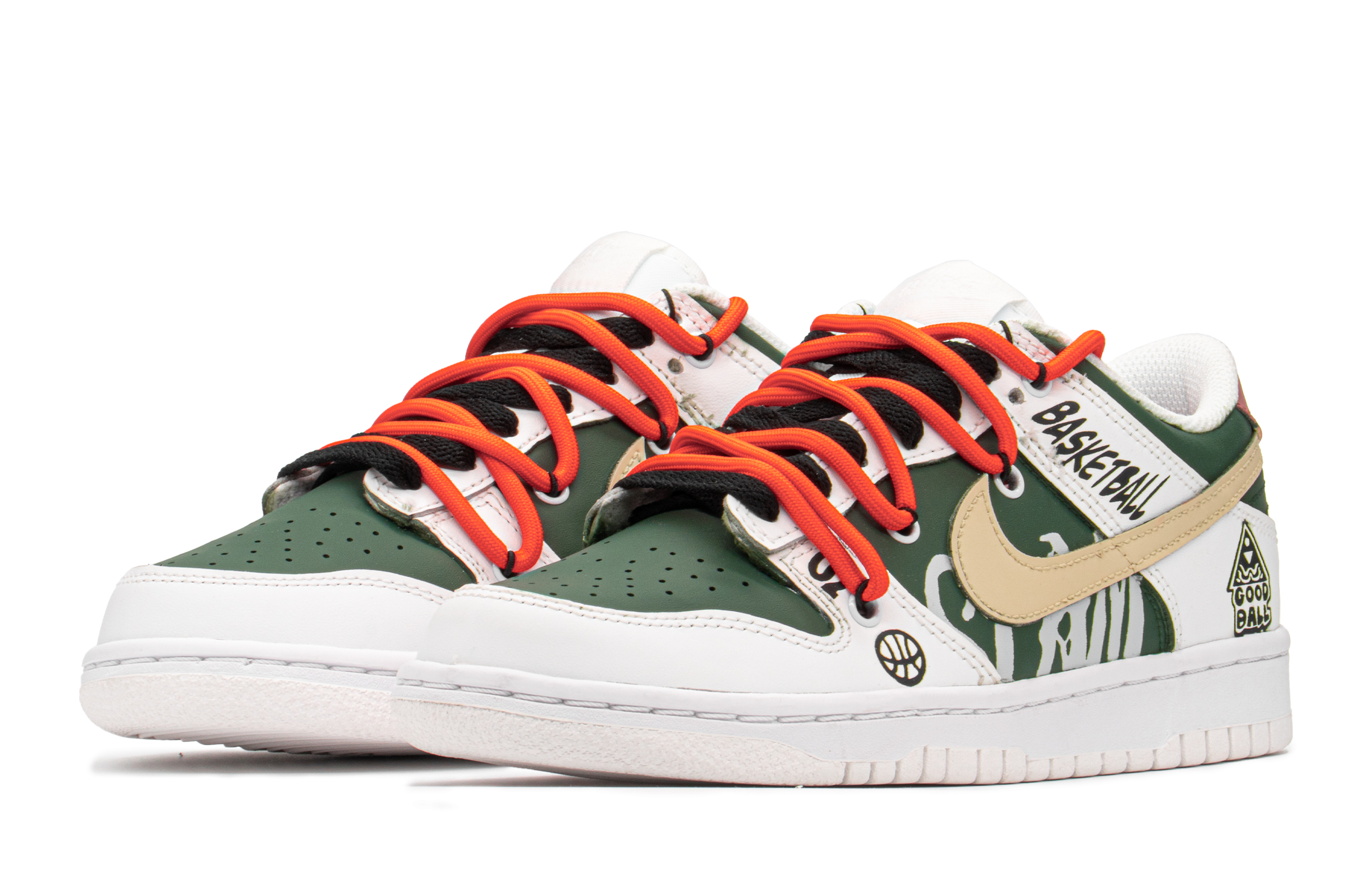 Lookbook [Kasutan Kasut] Nike Dunk Low Kotak Khas 'Getaran Bola Keranjang Dikonstruksi' DH9765-100(TeamA-DK复古篮球女S-BOX)