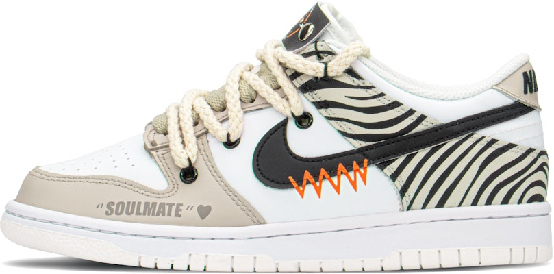 【定制球鞋】Nike Dunk Low特别版 '卡其熊猫' '斑马爱解构' DH9765-100(TeamA-DKL斑马纹女S-BOX) Buy 【定制球鞋】Nike Dunk Low特别版 '卡其熊猫' '斑马爱解构' DH9765-100(TeamA-DKL斑马纹女S-BOX)