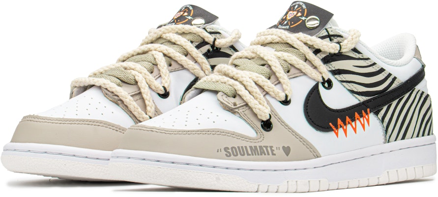 【定制球鞋】Nike Dunk Low特别版 '卡其熊猫' '斑马爱解构' DH9765-100(TeamA-DKL斑马纹女S-BOX) Lookbook 【定制球鞋】Nike Dunk Low特别版 '卡其熊猫' '斑马爱解构' DH9765-100(TeamA-DKL斑马纹女S-BOX)