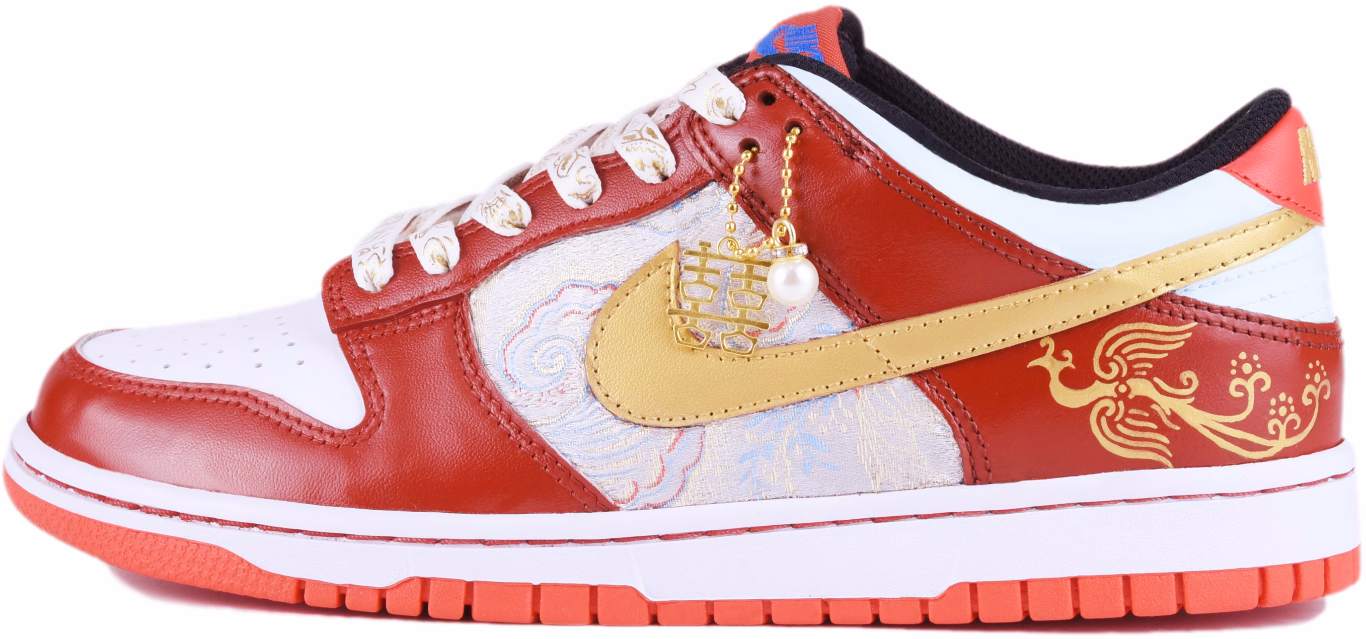 custom-shoes-nike-dunk-low-special-box-red-gold-embroidery