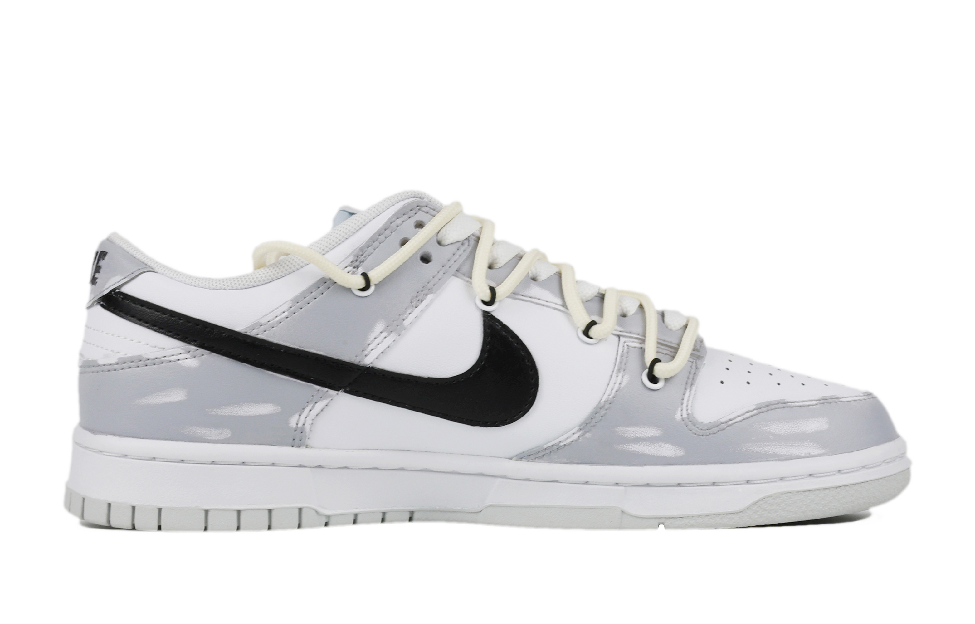Lookbook 【定製球鞋】Nike Dunk Low 青澀 特殊禮盒 胖小匠定製 解構風 防滑減震 低筒 板鞋 男款 黑白灰
