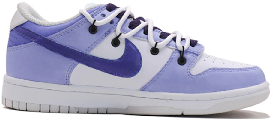 【訂製球鞋】 Nike Dunk Low Vibe 雙鞋帶設計 低幫 板鞋 GS 淡紫色 Order 【訂製球鞋】 Nike Dunk Low Vibe 雙鞋帶設計 低幫 板鞋 GS 淡紫色