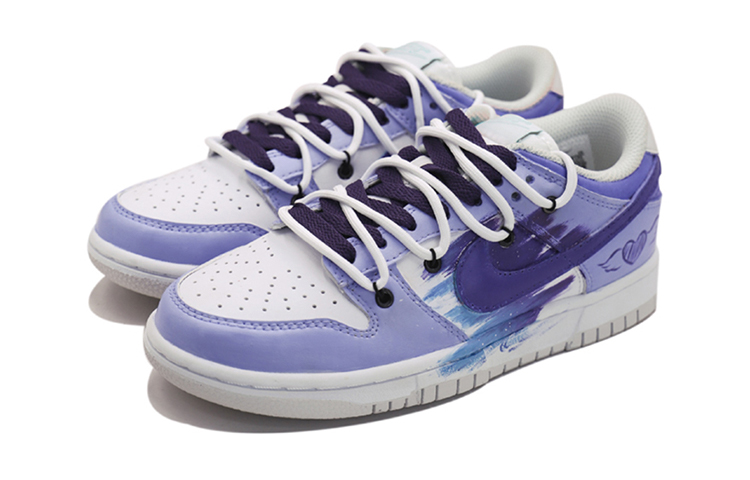 Lookbook [Kasut Tersuai] Nike Dunk Low dengan Tali Berganda 'Vibe Ungu Terang' DH9765-100(TeamS-耐克紫色爱心)