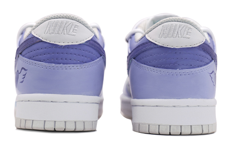 Shop [Kasut Tersuai] Nike Dunk Low dengan Tali Berganda 'Vibe Ungu Terang' DH9765-100(TeamS-耐克紫色爱心)