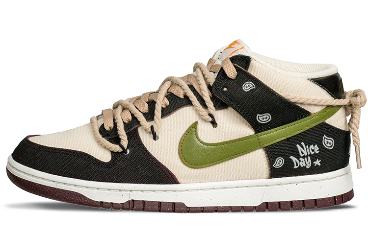 Order [Custom Schoenen] Nike Dunk Mid ''Panda Cashew Blossom'' DV0830-101-466332