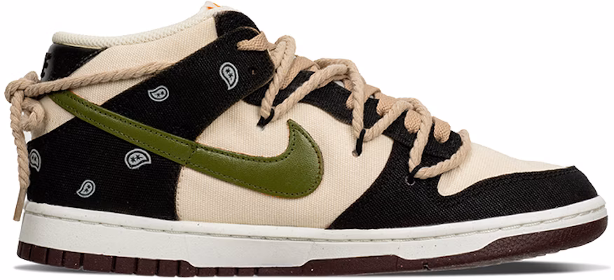 나이키 덩크 미드 '판다 캐슈 블라썸' (커스텀) DV0830-101-466332 Lookbook 나이키 덩크 미드 '판다 캐슈 블라썸' (커스텀) DV0830-101-466332