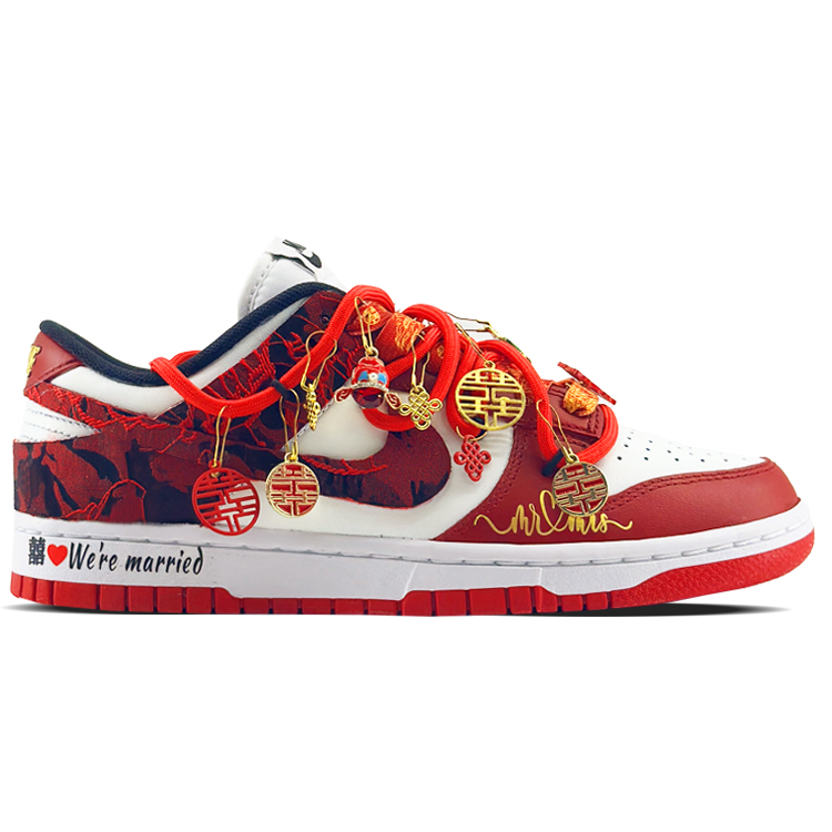 Order [Kasut Custom] Nike Dunk Offline 'Xi Wedding' FD9762-061（Team97-我们结婚了）
