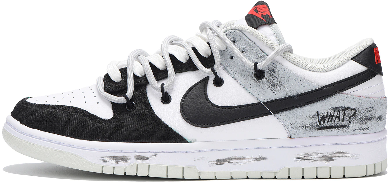 custom-shoes-nike-dunk-retro-black-white-vibe-graffiti