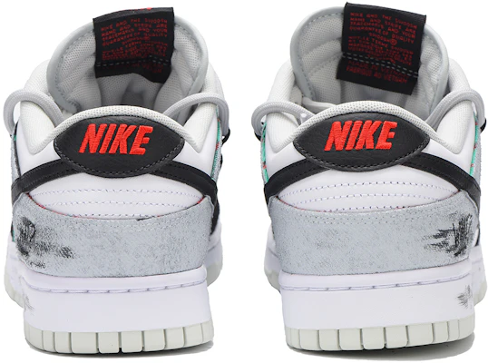 【定製球鞋】Nike Dunk Retro 高街 Vibe風 復古 做舊 塗鴉 耐磨輕便防滑 低筒 板鞋 男款 黑白 Purchase 【定製球鞋】Nike Dunk Retro 高街 Vibe風 復古 做舊 塗鴉 耐磨輕便防滑 低筒 板鞋 男款 黑白