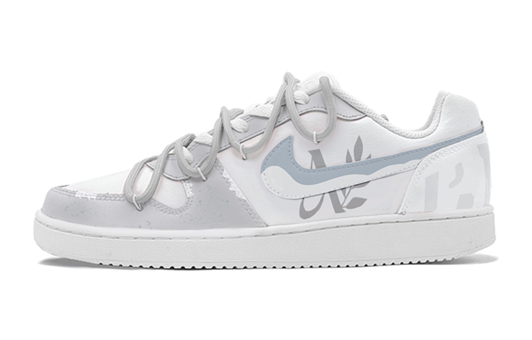 [Custom Shoes] Nike Ebernon 'Morandi Grey Leaf Graffiti'