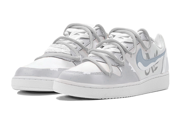 [Custom Shoes] Nike Ebernon 'Morandi Grey Leaf Graffiti' 圖 3