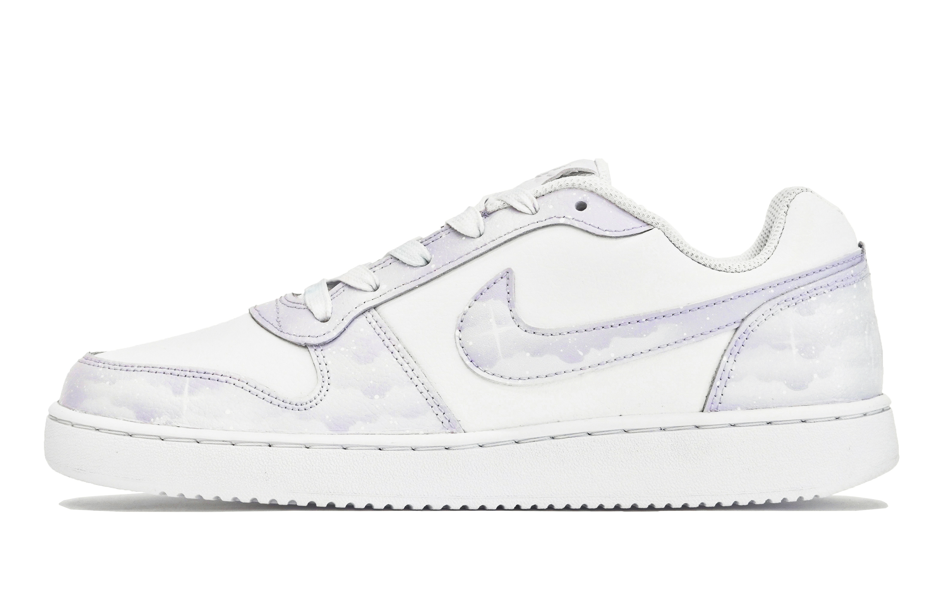 Buy 【客製球鞋】Nike EBERNON ABLOODING 星空系列 紫色星空 星雲極星 星辰大海 薰衣草 低幫 板鞋 男款 香芋紫