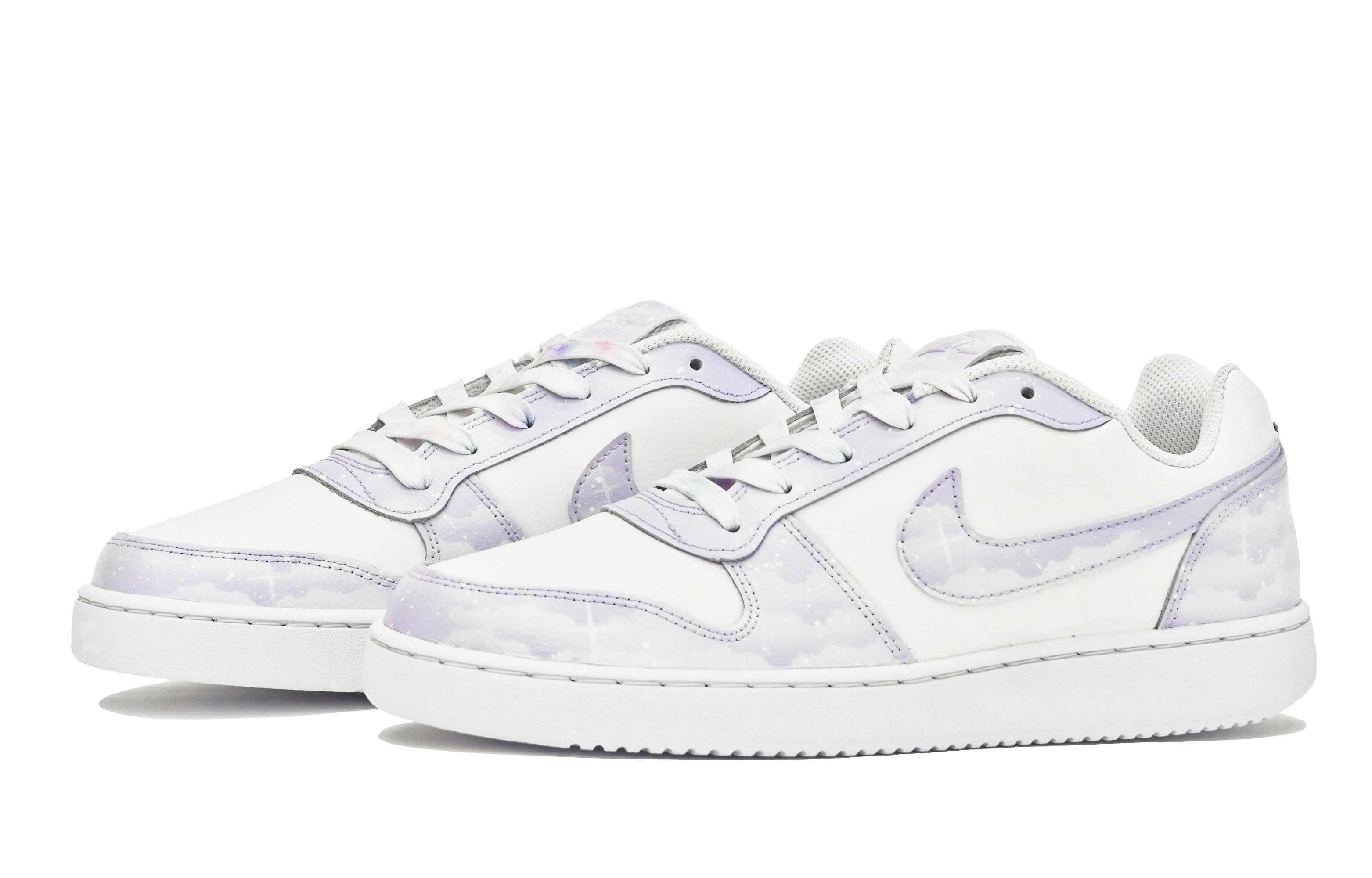 Lookbook 【客製球鞋】Nike EBERNON ABLOODING 星空系列 紫色星空 星雲極星 星辰大海 薰衣草 低幫 板鞋 男款 香芋紫