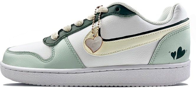 【定制球鞋】Nike EBERNON Low 愛心 牛油果 清新 低幫 板鞋 男款 綠黃 Buy 【定制球鞋】Nike EBERNON Low 愛心 牛油果 清新 低幫 板鞋 男款 綠黃