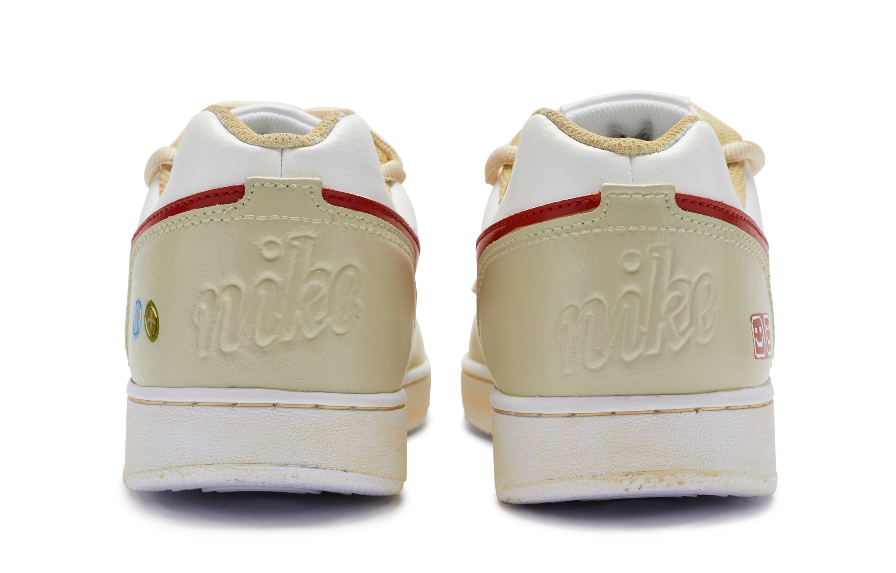 Purchase [カスタムシューズ] ナイキ エバノン ロー 'ビッグ ニュー デコンストラクト ベージュ-ホワイト' AQ1775-100(TeamR-男款双人成行)