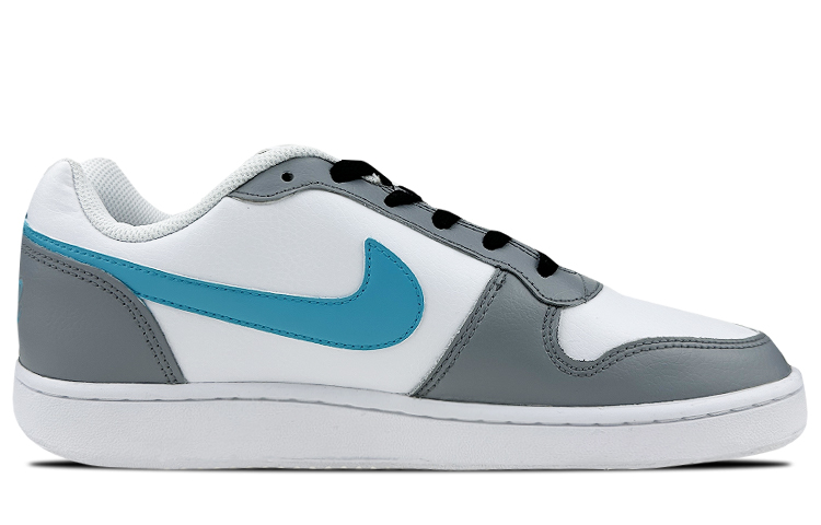 Order [Sepatu Custom] Nike Ebernon Low 'Portal Energi Biru Abu-abu' AQ1775-100(Team叁-男款NE回到未来)