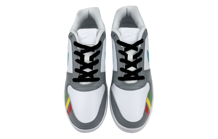 Shop [Sepatu Custom] Nike Ebernon Low 'Portal Energi Biru Abu-abu' AQ1775-100(Team叁-男款NE回到未来)