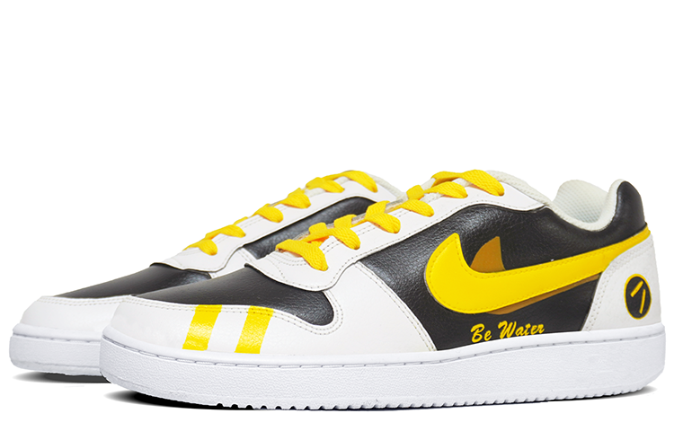 Lookbook 【訂製球鞋】Nike EBERNON Low 李小龍 復古 雙勾 低筒 板鞋 男款 黃黑