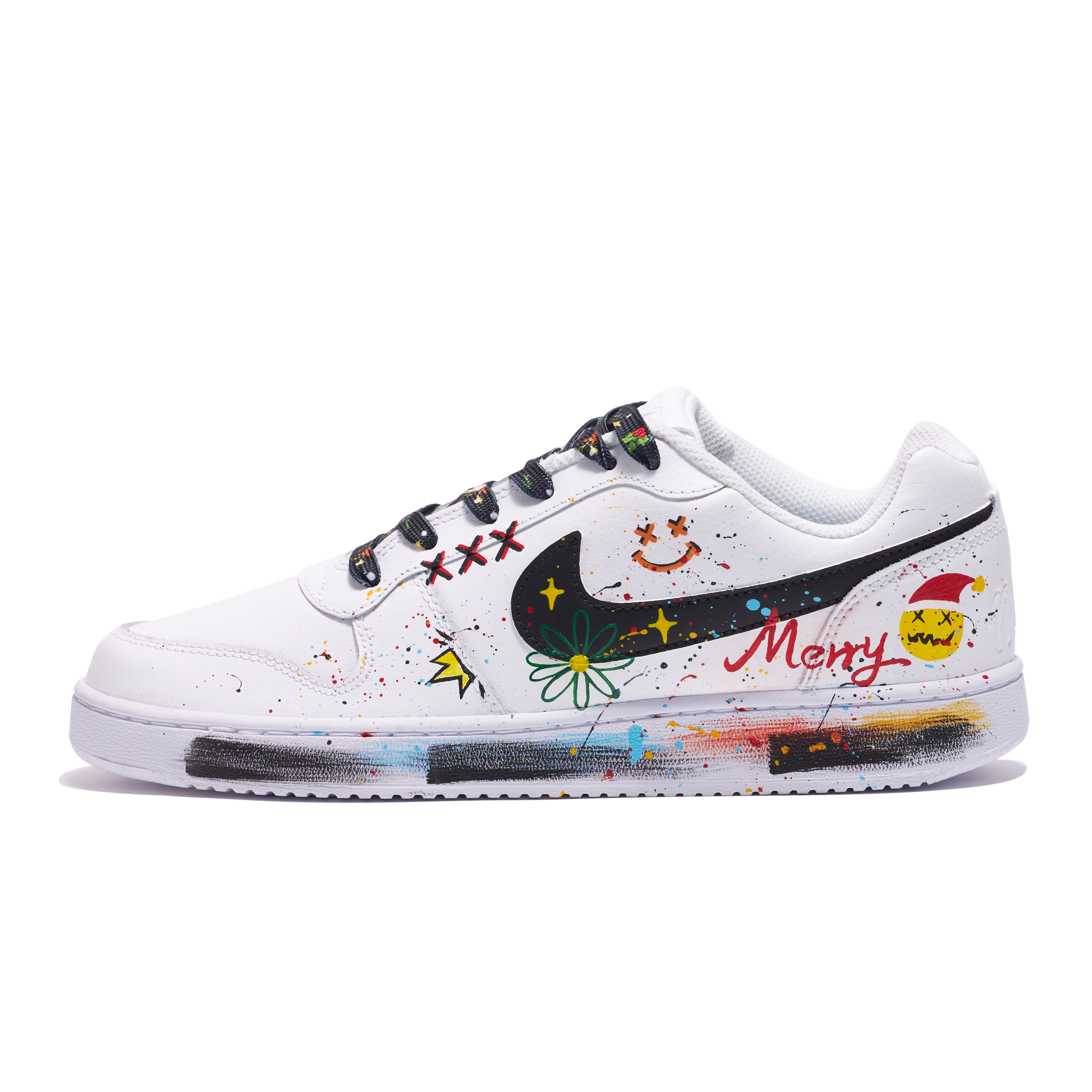 [Custom Shoes] Nike Ebernon Low 'Christmas Graffiti'
