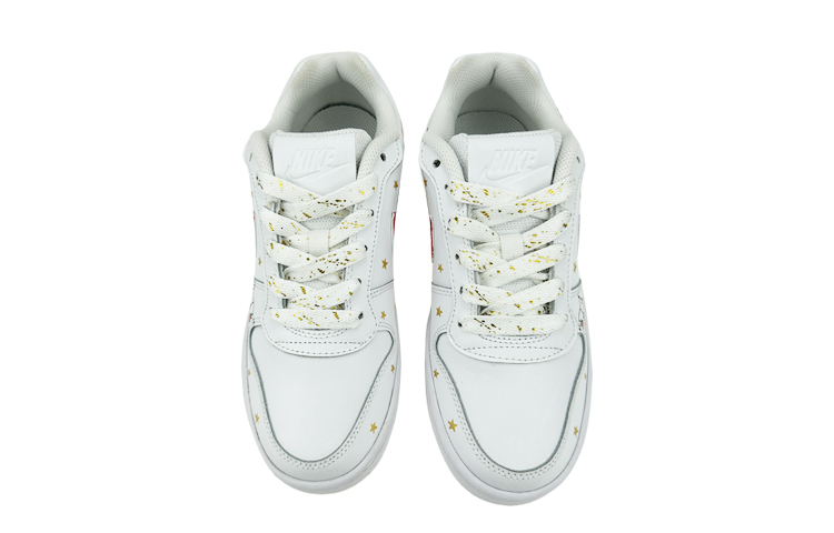 Shop [Nike Khusus] Ebernon Low 'Christmas Graffiti Putih-Merah-Hijau' AQ1775-100(Team叁-男款双钩圣诞S-BOX)