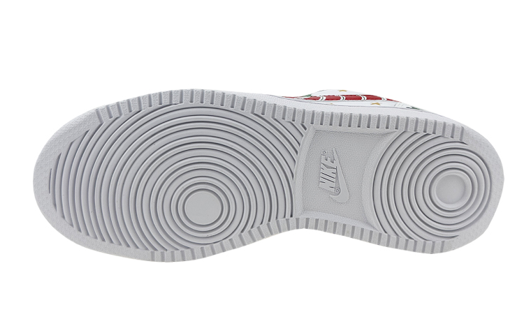 Details for [Nike Kasut Custom] Nike Ebernon Low 'Christmas Graffiti Putih Merah Hijau' AQ1775-100(Team叁-男款双钩圣诞)