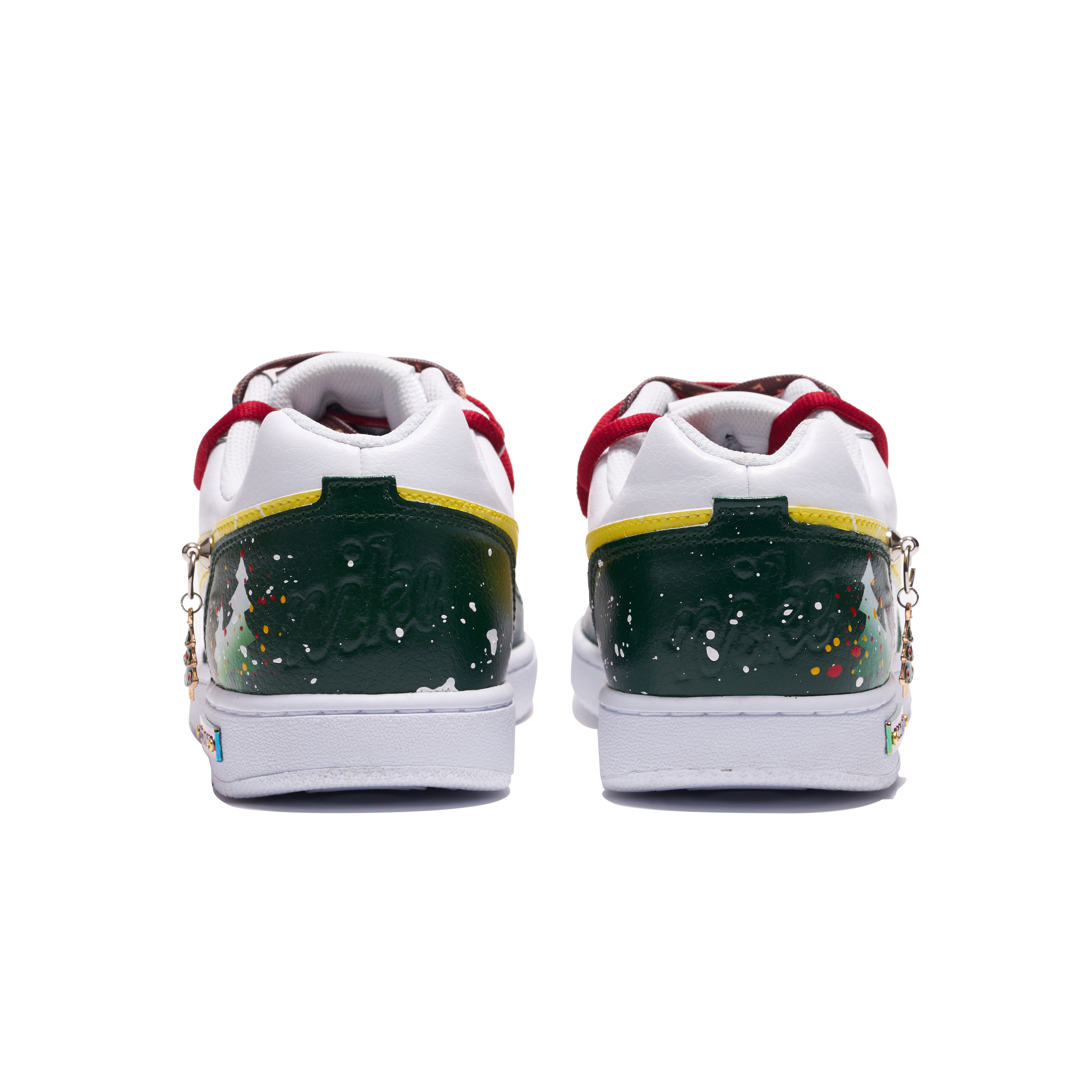 Purchase [Zapatos Personalizados] Nike Ebernon Low 'Árbol de Navidad' AQ1775-100(Team11-男圣诞树绿黄S-BOX)