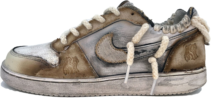 【カスタムシューズ】ナイキ エバーノン ロー『ディストレスト バーラップ ロープ バーン』 AQ1775-100(Team1-男款纵火做旧) Buy 【カスタムシューズ】ナイキ エバーノン ロー『ディストレスト バーラップ ロープ バーン』 AQ1775-100(Team1-男款纵火做旧)