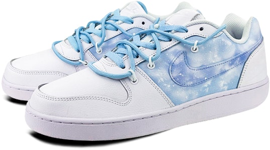 【定制鞋款】Nike Ebernon Low '渐变白蓝' AQ1775-100(Team叁-男款NE渐变蓝QD) Lookbook 【定制鞋款】Nike Ebernon Low '渐变白蓝' AQ1775-100(Team叁-男款NE渐变蓝QD)