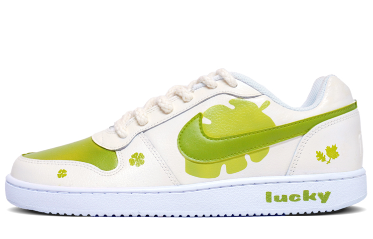 [Custom Shoes] Nike Ebernon Low 'Lucky Green Leaf Hemp'