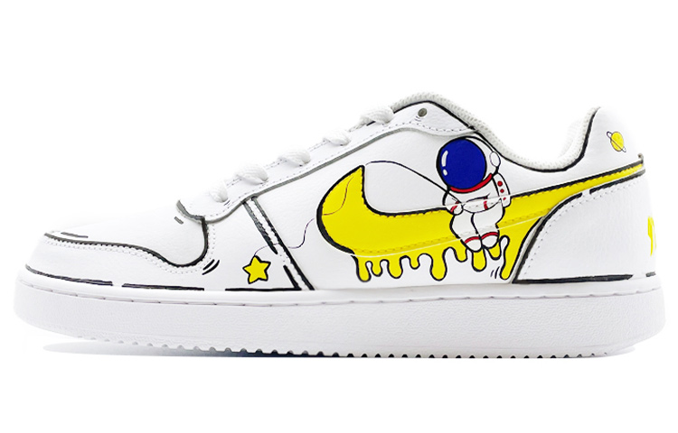 Buy [Kasut Custom] Nike Ebernon Low 'Lunar Astronaut' AQ1775-100(Team40-男款太空人黄蓝)