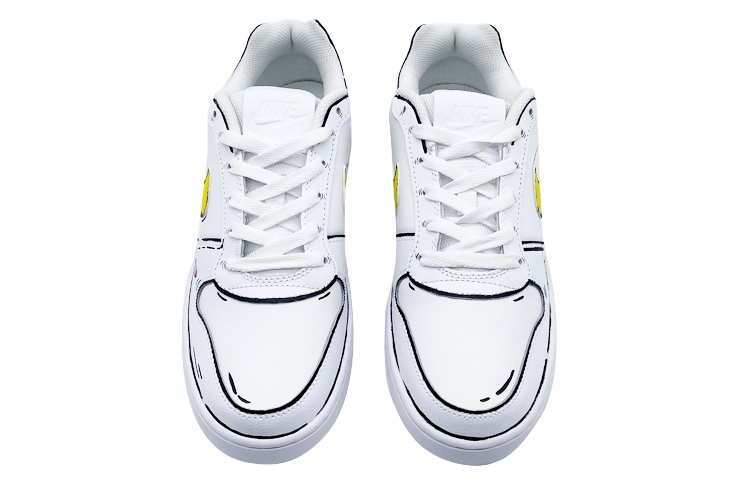 Shop [Kasut Custom] Nike Ebernon Low 'Lunar Astronaut' AQ1775-100(Team40-男款太空人黄蓝)