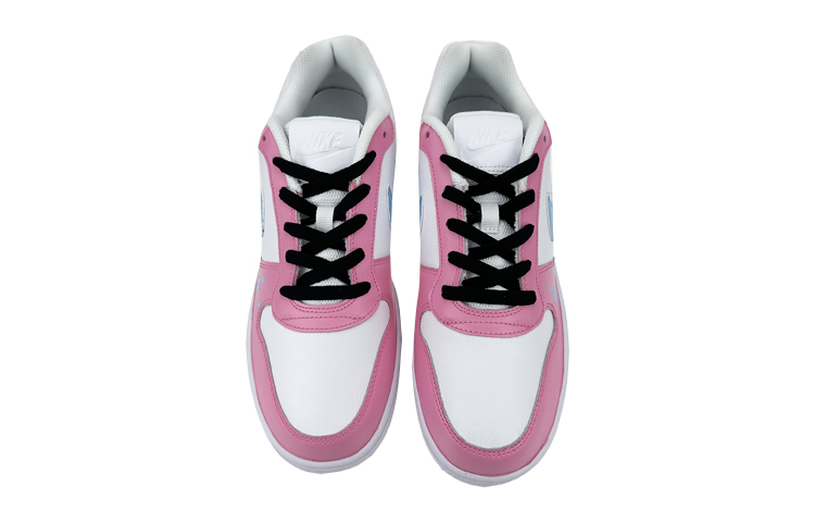 Shop 【定制球鞋】Nike EBERNON Low 是在玩鞋 熱火 塗鴉 邁阿密 低幫 板鞋 男款 粉藍