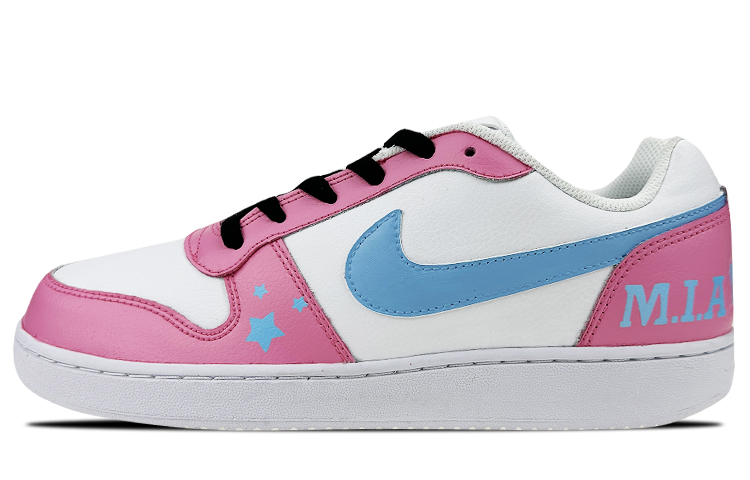 [Custom Shoes] Nike Ebernon Low 'Miami Pink Blue'