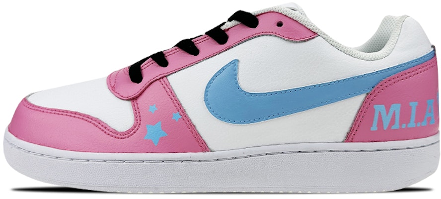 【定制球鞋】 Nike EBERNON Low 是在玩鞋 禮盒 熱火塗鴉 邁阿密 低幫 板鞋 男款 粉藍 Buy 【定制球鞋】 Nike EBERNON Low 是在玩鞋 禮盒 熱火塗鴉 邁阿密 低幫 板鞋 男款 粉藍